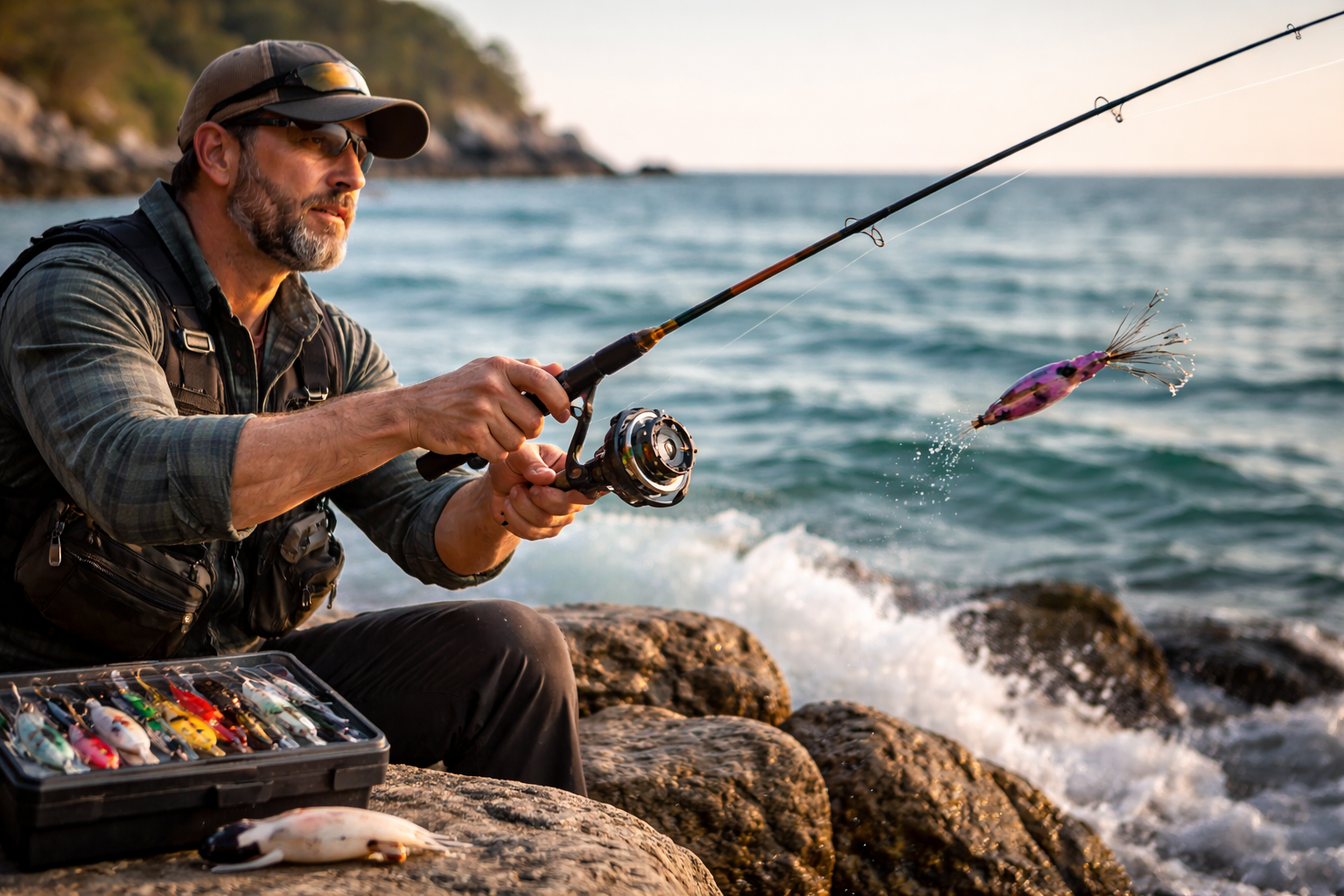 Casting Jigs for Squid: Master the Slack Tide Technique