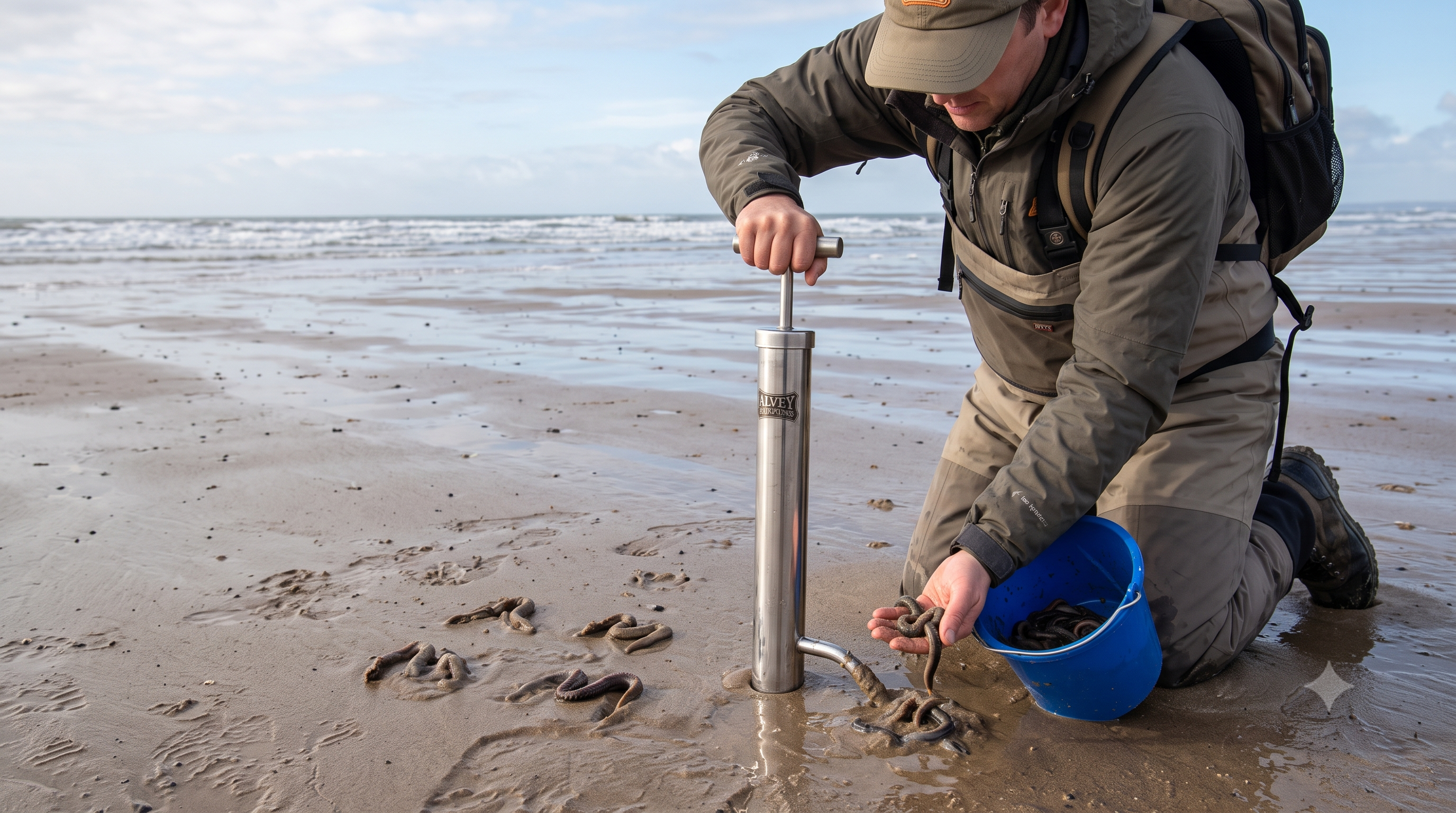 Mastering the Sand: How to Use a Bait Pump to Collect Fresh Lugworm and Blackshore Bait