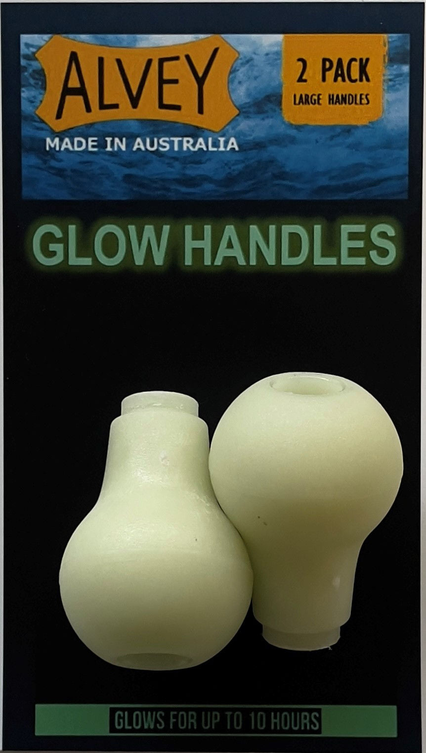 Alvey Glow Reel Knobs - Large & Medium Sized