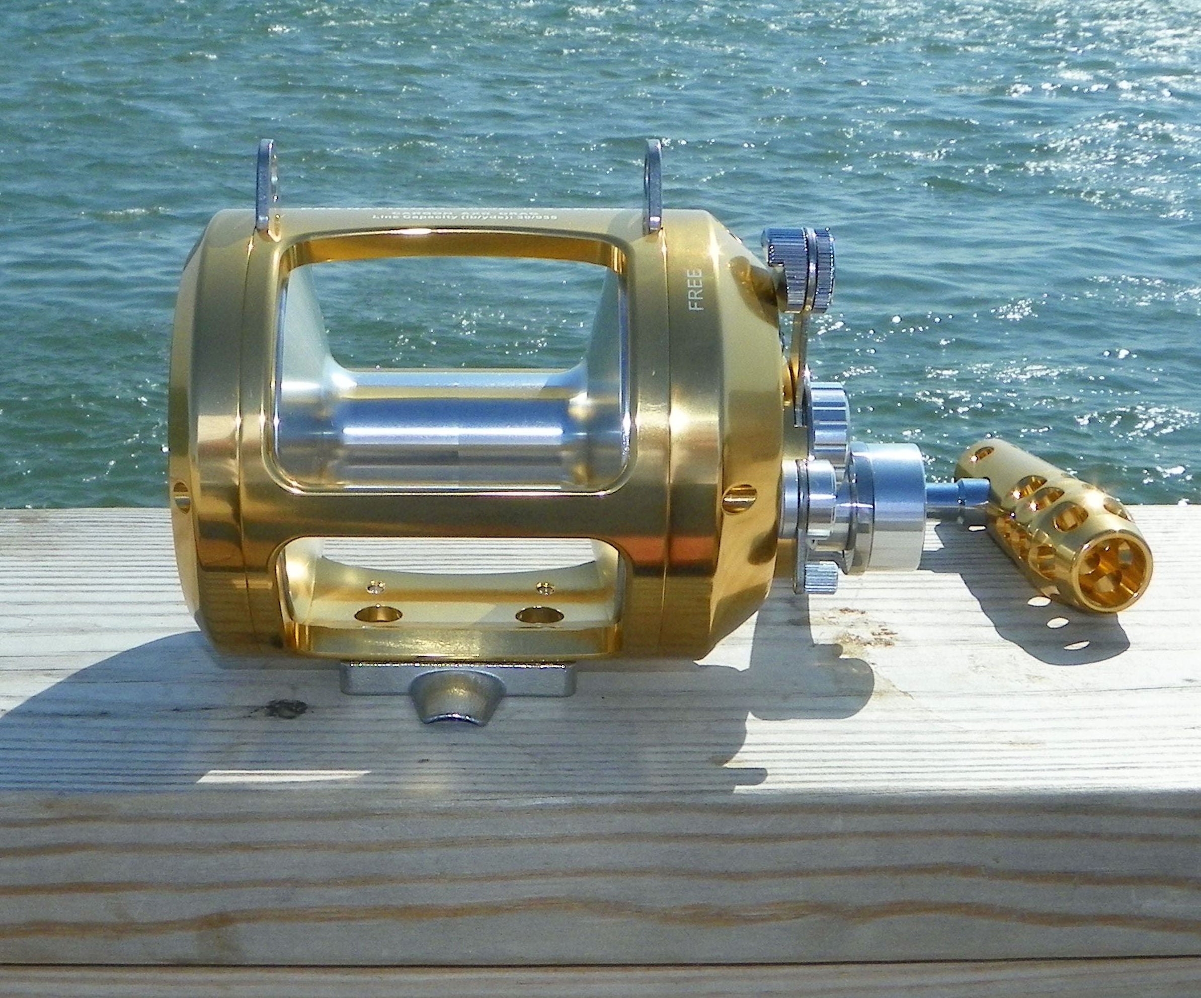 Okuma PCH TRB 5101H Curved Butt 80 to 150lb class & Okiaya 50W Twin Speed Lever Drag