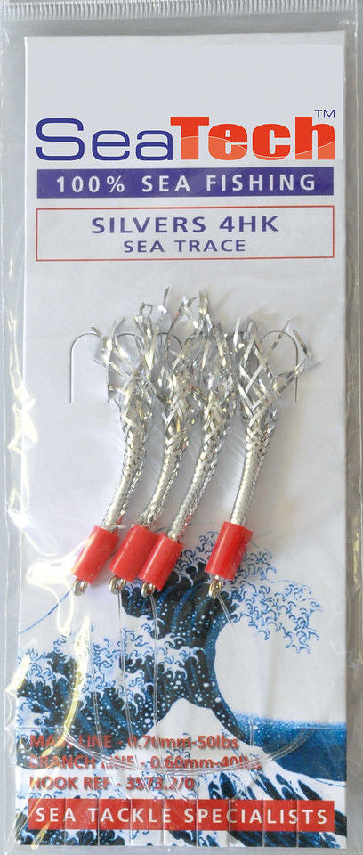 Feathers - Hokkai FatBoy Red, Hockeye Reds & Silver Feather Rigs
