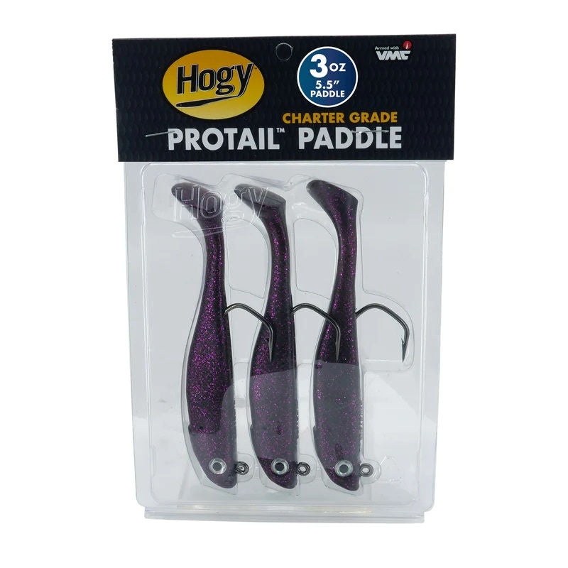 Hogy ProTail Paddle Charter Grade Lure 5 5 3oz 3 Pack
