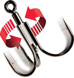 SpinTech Rotating Treble Hooks